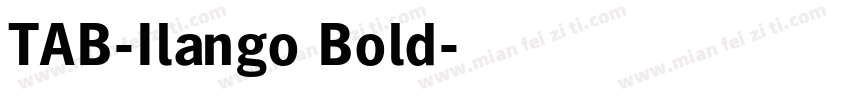TAB-Ilango Bold字体转换
